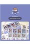 Sticker Transparent - Waterproof Boxed 200 Sheets - Blue (Star Team) - 7