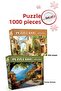 2 Pcs 1000 Piece Puzzle- Old Street and Sunny Terrace