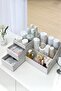 3 Tiers 2 Drawers Office , Cosmetic and Makeup Organizer / Jewelry Makeup Desktop Organizing Box - 8