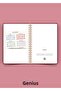 A5 Spiral Linen Undated Planner Agenda - Burgundy Hard Cover - 5