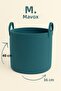 Handcrafted Textured Large Basket – 40 X 36 cm Decorative Home Organization, Toy and Laundry Organizer
