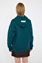 Petrol Teen Oversize/Geniş Kalıp Slogan Baskılı Kalın İçi Polarlı Örme Sweatshirt TWOAW26SW00125 - 3