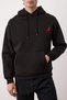 Black Pepper Embroidered Oversize/Loose Fit Fleece Hooded Sweatshirt Tmnaw25Sw00016 - 3