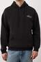 Siyah Oversize/Geniş Kesim Nakışlı İçi Polarlı Kapüşonlu Sweatshirt TMNAW25SW00016 - 3