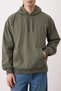 Khaki Oversize/Loose Fit Hooded Fleece Inside/Warm Floral Printed Sweatshirt Tmnaw22Sw1651 - 4