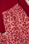 Kırmızı Leopar Desenli Polar Kışlık Örme Pijama Takımı TBBAW26AI00018 - 4