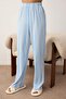 Mavi Pamuklu Çizgili Örme Pijama Takımı THMAW25PT00188 - 3