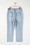 Açık Mavi Paçası Kesikli Yüksek Bel Straight Fit Büyük Beden Jeans TBBAW26CJ00039 - 7