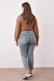 Mavi Yüksek Bel Esnek Büyük Beden Skinny Jeans TBBAW26CJ00035 - 4