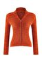 Wardrobe Essentials Turuncu Fermuarlı Dik Yaka Yumuşak Dokulu Pamuklu Triko Hırka TWOAW26HI00088 - 5