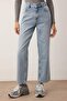 Açık Mavi  Yüksek Bel Straight Jeans TWOSS25JE00106 - 3