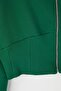 Emerald Green Zippered Hooded Waist-Fitted Stretchy Knitted Sweatshirt Twoaw26Sw00089 - 6