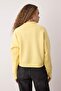 Açık Sarı Reglan Kollu Oversize/Geniş Kalıp Kalın İçi Polarlı Örme Sweatshirt TWOAW26SW00150 - 4