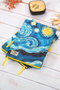 13.5X20 cm Van Gogh Hard Cover Dotted Undated Stitched Note School Notebook - 8