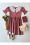 Women's Vintage Scallop Collar Poplin Dress - 5