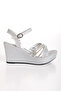 Silver Stone Stylish Women's Wedges Shoes - 3