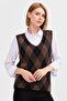 Women's Argyle Patterned Sweater 26