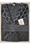 رداء حمام فردي كبير الحجم Şalyaka-Hazal أنثراسايت (مقاس 2XL-3XL)