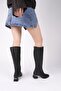 Collié Pointed Toe Side Zipper Heeled Women's Boots - 8