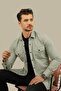 Light Stone Color Slimfit Real Jeans Men's Shirt
