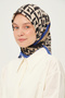 Printed Twil Scarf Multicolor Non-Slip 90X90 cm - 5
