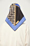 Printed Twil Scarf Multicolor Non-Slip 90X90 cm - 3