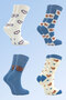Women's Multicolored Cotton Socks 8 Pack - 2