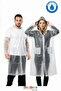 Unisex Eva Raincoat with Pockets, Snap Fasteners, Hooded Windproof and Rainproof