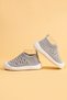 Hobyo Unisex Kids & Baby Flexible, Non-Slip Orthopedic Sole Gray First Step Shoes - 3