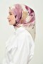 Patterned Rayon Scarf Daily Wrinkle-Free Non-Slip 90X90Cm - 3