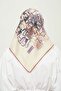 Patterned Rayon Scarf Daily Wrinkle-Free Non-Slip 90X90Cm - 4