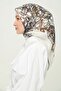 Patterned Rayon Scarf Daily Wrinkle-Free Non-Slip 90X90Cm - 3