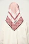 Patterned Twill Scarf Non-Slip Wrinkle-Free Fabric Pink - 3