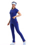 طقم جيرسي بأكمام الخفاش من Bflex - 4816 Saks Blue - 4