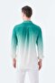 Green Comfort Fit Button Collar Easy-Iron Shirt - 3