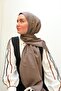 Labyrinth Pattern Jacquard Deluxe Shawl - Mink - 2