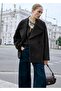 Maxi wool coat with flap - 2
