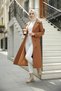 Taba - 100% Cotton (120cm) Full-Fit Women's Hijab Trench Coat - 3