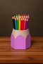 Pencil Case – Colored Pencil Design, Desktop Organizer, 3D Printing