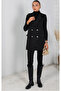 New Season Black Felt Vest - 2