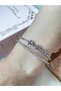 Pink Zircon Stone Vip Steel Bracelet Gema Butterfly Heart Bow Star Figured Bracelet Gift - 2
