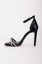 Wedding Series Sultan Fabric Cross Stone Embroidered Evening Dress Thin Heeled Shoes - 5
