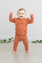 Baby Girl Happt Printed, Twill Fabric, Seasonal 6-9-12-18-24 Months Daily 2-Piece Bottom Top Set