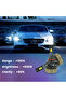 مصابيح أمامية LED M8 Pro - ١٣٠ واط، ٣٠٠٠٠ لومن، فائقة السطوع، ٦٥٠٠ كلفن، بيضاء، مجموعة تحويل السيارة (٩٠٠٥) - 7
