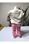 Eid Girls' Top and Bottom Set with Ruffled Sleeves, Hand Embroidery, Embossed Flower, 100% Cotton - 7