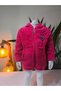 Girl's Plush Fleece Cardigan Hooded Zippered Pocket Pink White Black Purple ! !! Narrow Mold - 9
