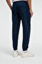 Ansel Men's Elastic Narrow Leg Three-Pocket Soft Organic Cotton Navy Blue Sweatpants - 7