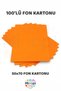 Orange Background Cardboard 50X70 cm 100 Pack Colorful Background Cardboard Thick Large Size