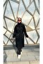 Berre Lined Collar Detailed Long Buttoned Trench Coat with Detachable Belt - 3