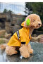 YELLOW Waterproof Fleece Hooded Raincoat Dog Apparel - 2